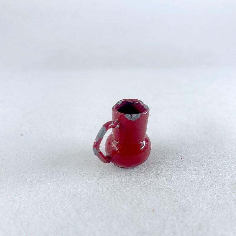 赤ホーロージャグ&バケツ3点セットミニチュアキッチン雑貨