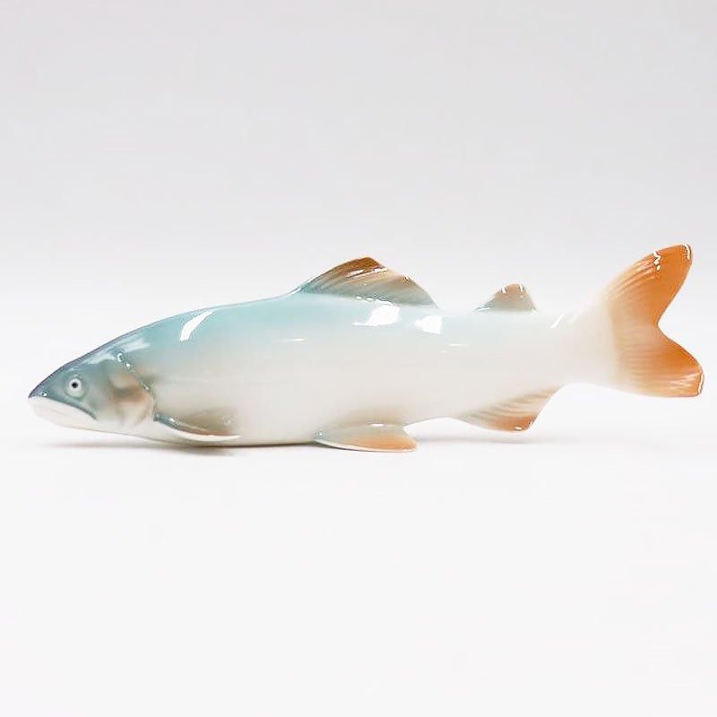 ノリタケボーンチャイナ 鮎 魚 置物 オブジェ アンティーク 骨董