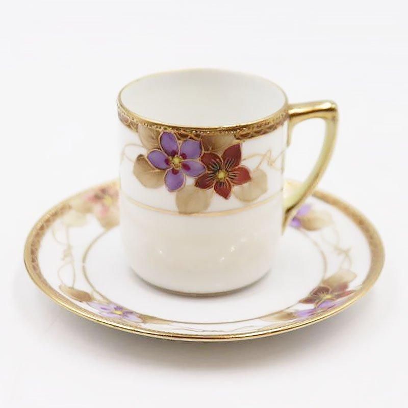 オールドノリタケ NORITAKE 輸出用 デミタスカップ&ソーサー オールドノリタケ NORITAKE 輸出用 デミタスカップ&ソーサー