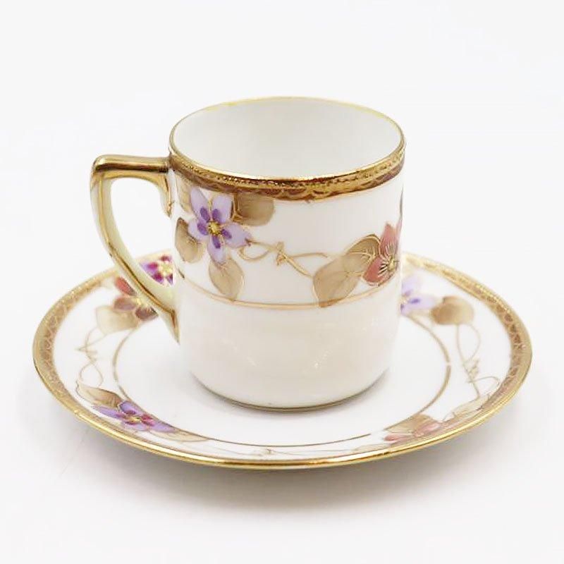 オールドノリタケ NORITAKE 輸出用 デミタスカップ＆ソーサー
