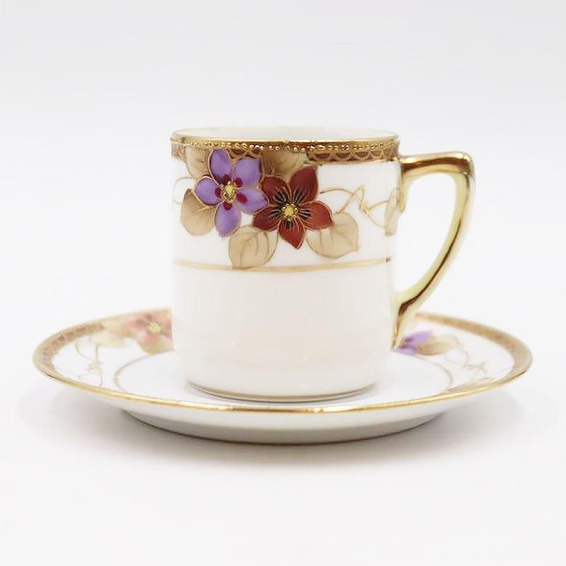 オールドノリタケ 草花文ティーセット U4010（オールドノリタケ