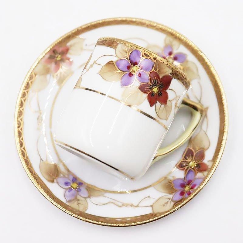 オールドノリタケ NORITAKE 輸出用 デミタスカップ&ソーサー オールドノリタケ NORITAKE 輸出用 デミタスカップ&ソーサー