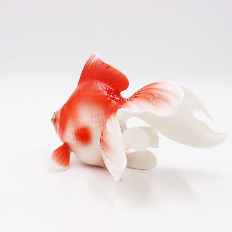 大きめ ノリタケボーンチャイナ 置物 オブジェ 金魚 琉金 大きめ ノリタケボーンチャイナ 置物 オブジェ 金魚 琉金