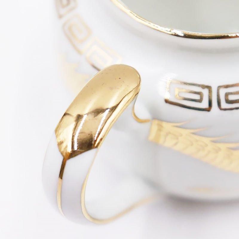 九谷焼クリーマー 明治大正時代の希少金龍画