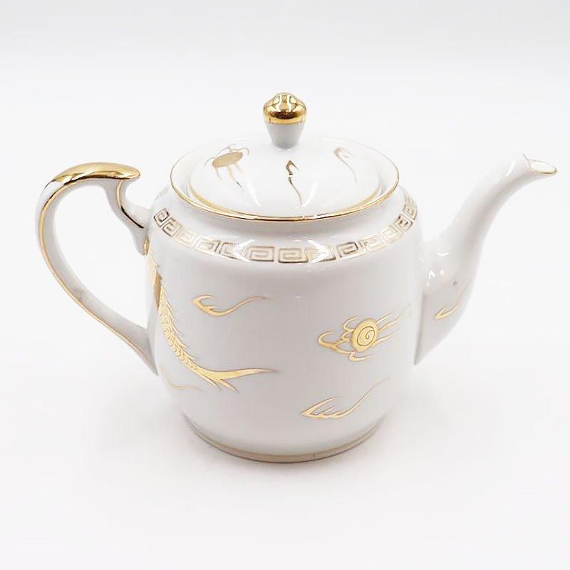 希少品　ビンテージ　上絵付　デコ盛龍　古茶器　名古屋絵付　デッドストック 希少品 ビンテージ 上絵付 デコ盛龍 古茶器 名古屋絵付 デッドストック