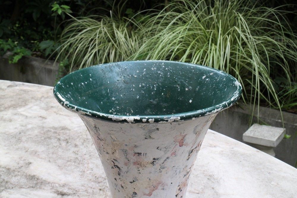 フランス お花屋さんのメタルフラワーポット 6089 - ANTIQUE LEAVES