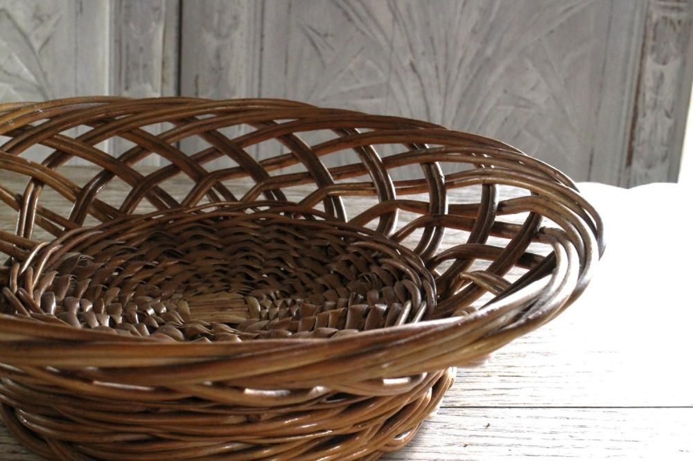 フランスアンティークバスケット フランスアンティーク バスケット大 - L'atelier Brocante
