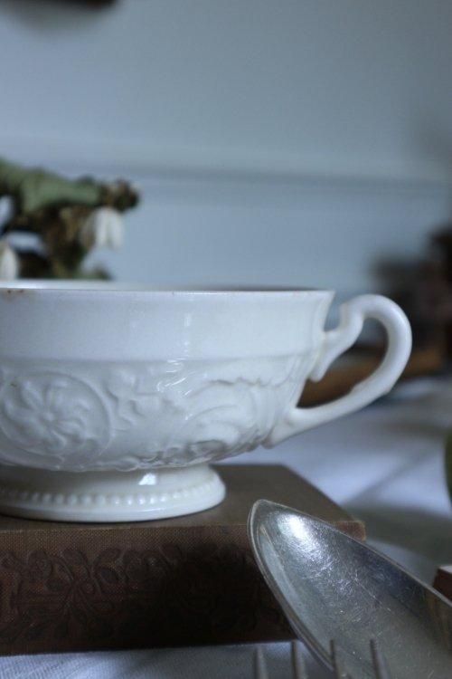 WEDGWOODスープカップ - ANTIQUE LEAVES WEDGWOODスープカップ - ANTIQUE LEAVES