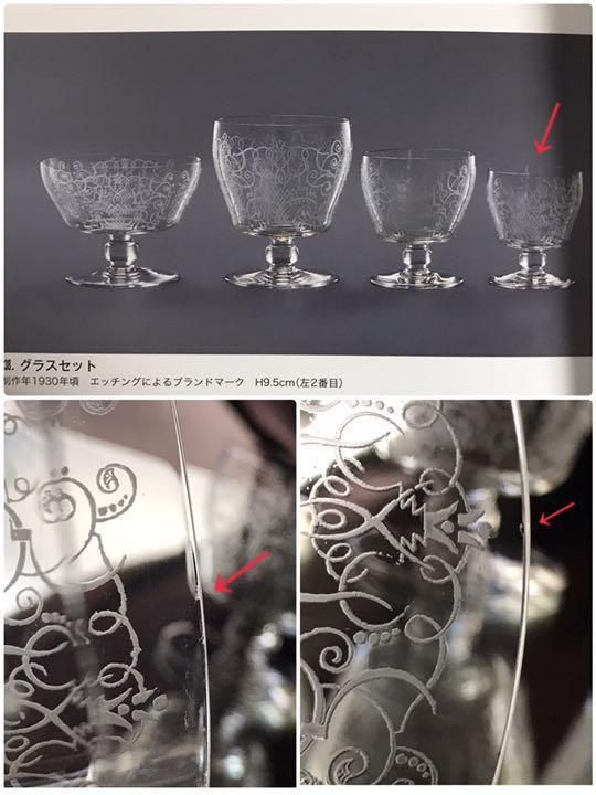 希少オールドバカラBACCARATミティリニMytileneグラス6個と 希少オールドバカラBACCARATミティリニMytileneグラス6個と