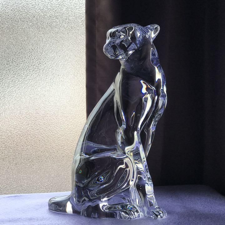 壮大バカラBaccaratチータCheetahフィギュリン5kgクリア 壮大バカラBaccaratチータCheetahフィギュリン5kgクリア