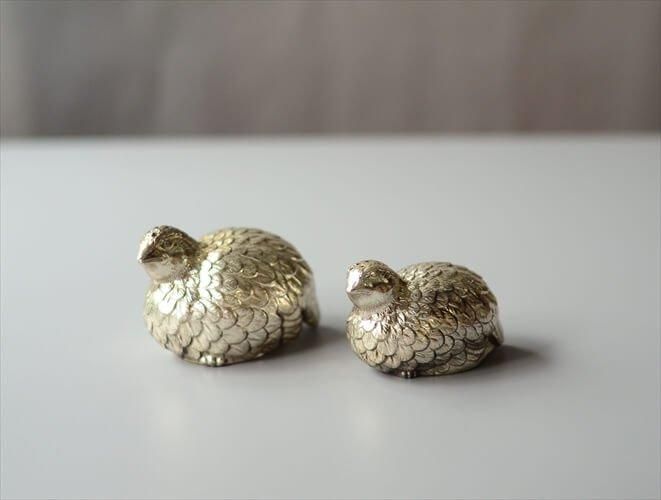 イングランドから うずらのソルト&ペッパー スパイスポット 鳥 イングランドから うずらのソルト&ペッパー スパイスポット 鳥
