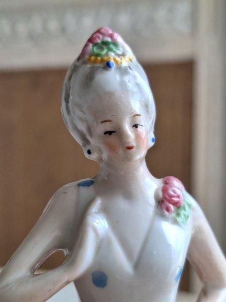 フランスアンティーク　ロココリボンの可愛いドール用コルセット ロココリボンレース ドールハット - 薔薇と天使のアンティーク