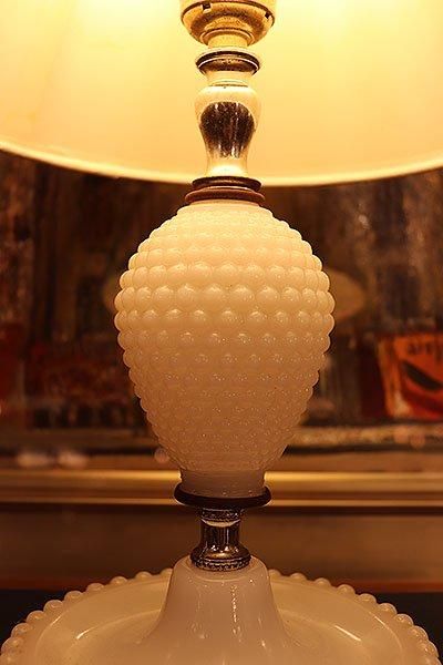  LEDաۥߥ륯饹ơ֥ס60's hobnail milk glass