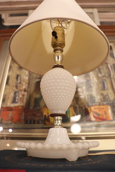 LEDաۥߥ륯饹ơ֥ס60's hobnail milk glass