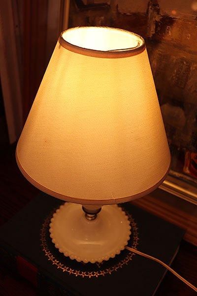  LEDաۥߥ륯饹ơ֥ס60's hobnail milk glass