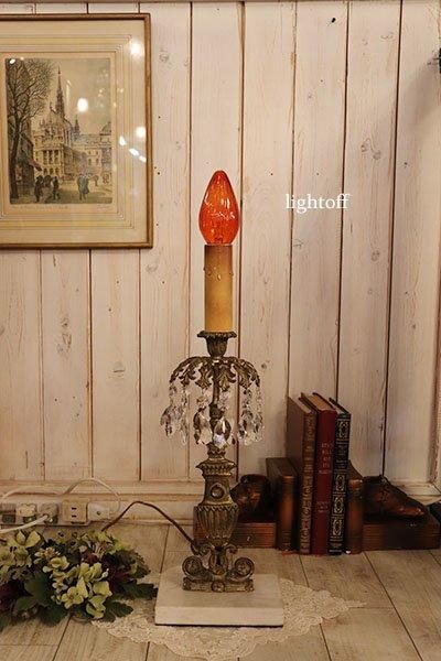 フランスアンティーク キャンドル型のスタンドライト メンテ済み