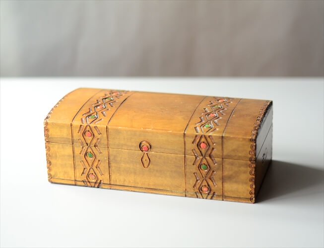 ドイツから 木製の小箱 木箱 アンティークボックス 小物入れ オブジェ 置物 アートピース ヴィンテージ アンティーク_ig3955 -  ANTIQUE LEAVES（アンティークリーブス）