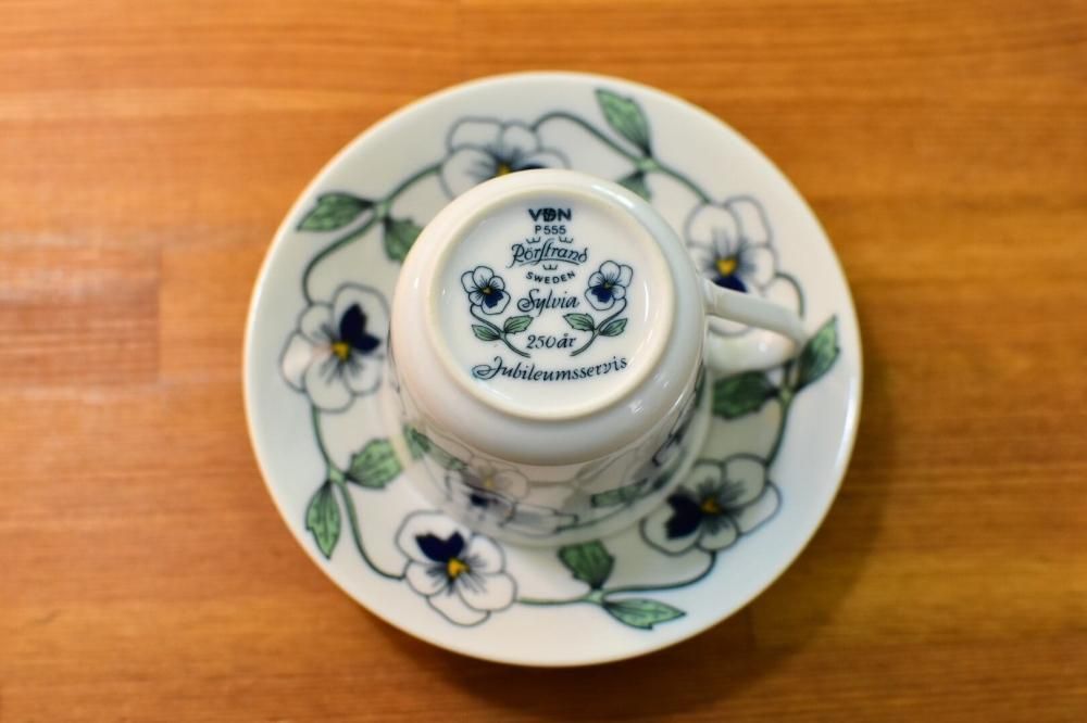 ヴィンテージ品】ロールストランド「シルビア」コーヒーカップ