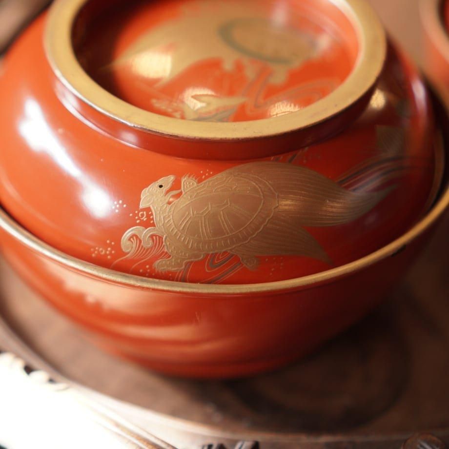 漆器椀 蓋付き 朱塗り 金蒔絵 漆器 吸物椀 金 汁椀 明治 和食器 漆器椀 蓋付き 朱塗り 金蒔絵 漆器 吸物椀 金 汁椀 明治 和食器
