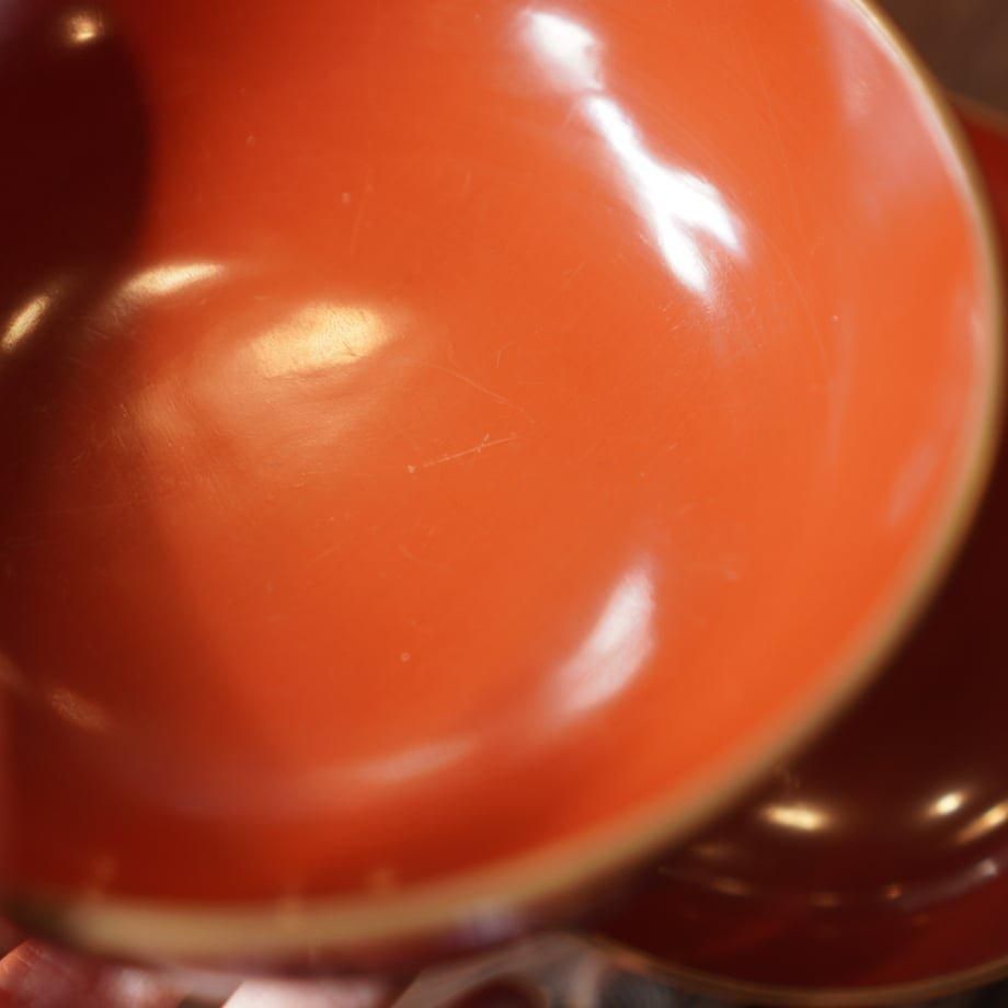 漆器椀 蓋付き 朱塗り 金蒔絵 漆器 吸物椀 金 汁椀 明治 和食器 漆器椀 蓋付き 朱塗り 金蒔絵 漆器 吸物椀 金 汁椀 明治 和食器
