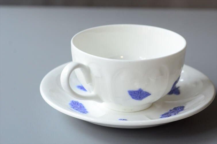 グスタフスベリ Bla Blom カップ&ソーサ