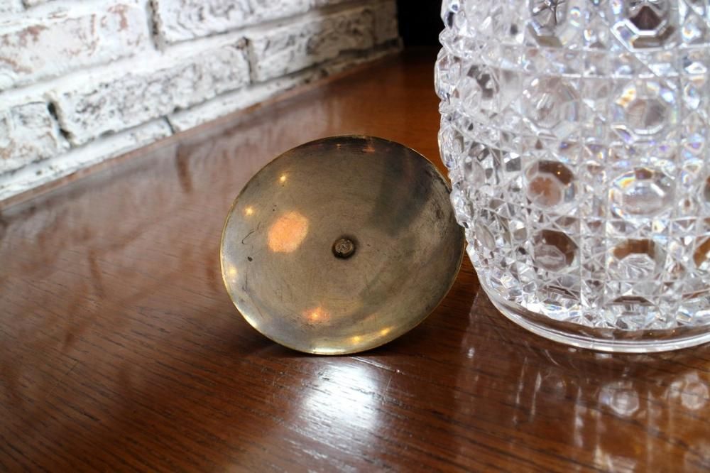 バカラ ディアマン ビスケットジャー 5863 - ANTIQUE LEAVES バカラ ディアマン ビスケットジャー 5863 - ANTIQUE LEAVES