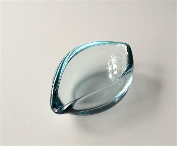 デンマーク製 Holmegaard Per Lutken リーフ型 トレー 11x8cm デンマーク製 Holmegaard Per Lutken リーフ型 トレー 11x8cm