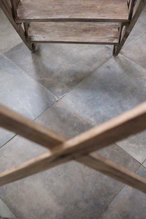 フランス製アンティーク ラダー 素朴な魅力漂う