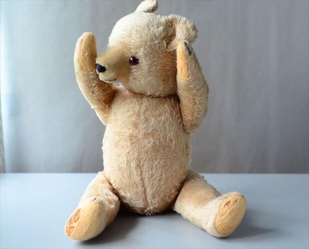 ドイツから ヴィンテージ テディベア Teddy Bear 全高49cm 手足 ドイツから ヴィンテージ テディベア Teddy Bear 全高49cm 手足
