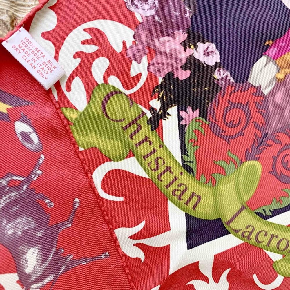 CHRISTIAN LACROIX シルク スカーフ クリスチャンラクロワ 絹