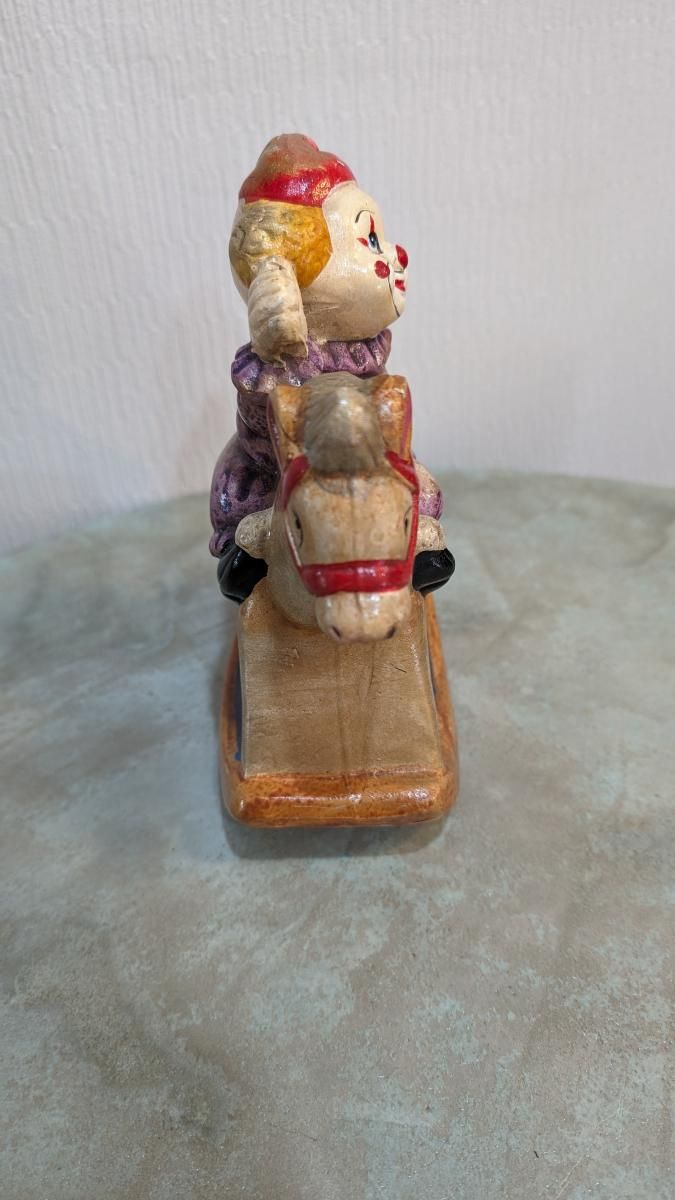 オランダ直輸入 70s ピエロ 貯金箱 セラミックヴィンテージ