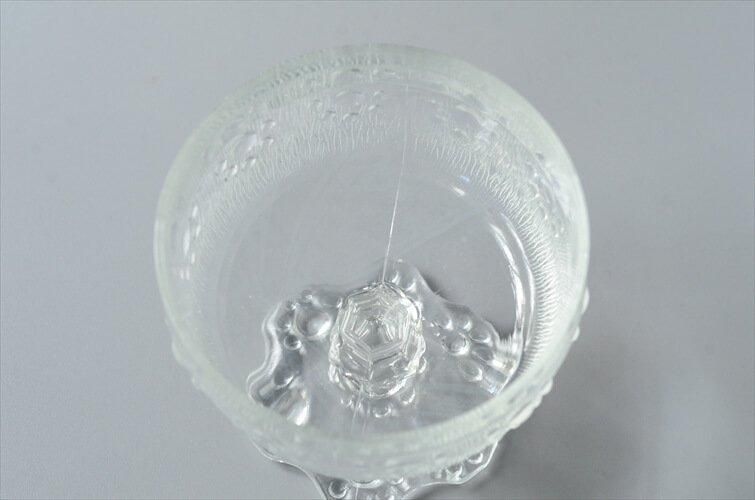 イタリア製アンティーク脚付きガラスボウル 洗練された芸術性