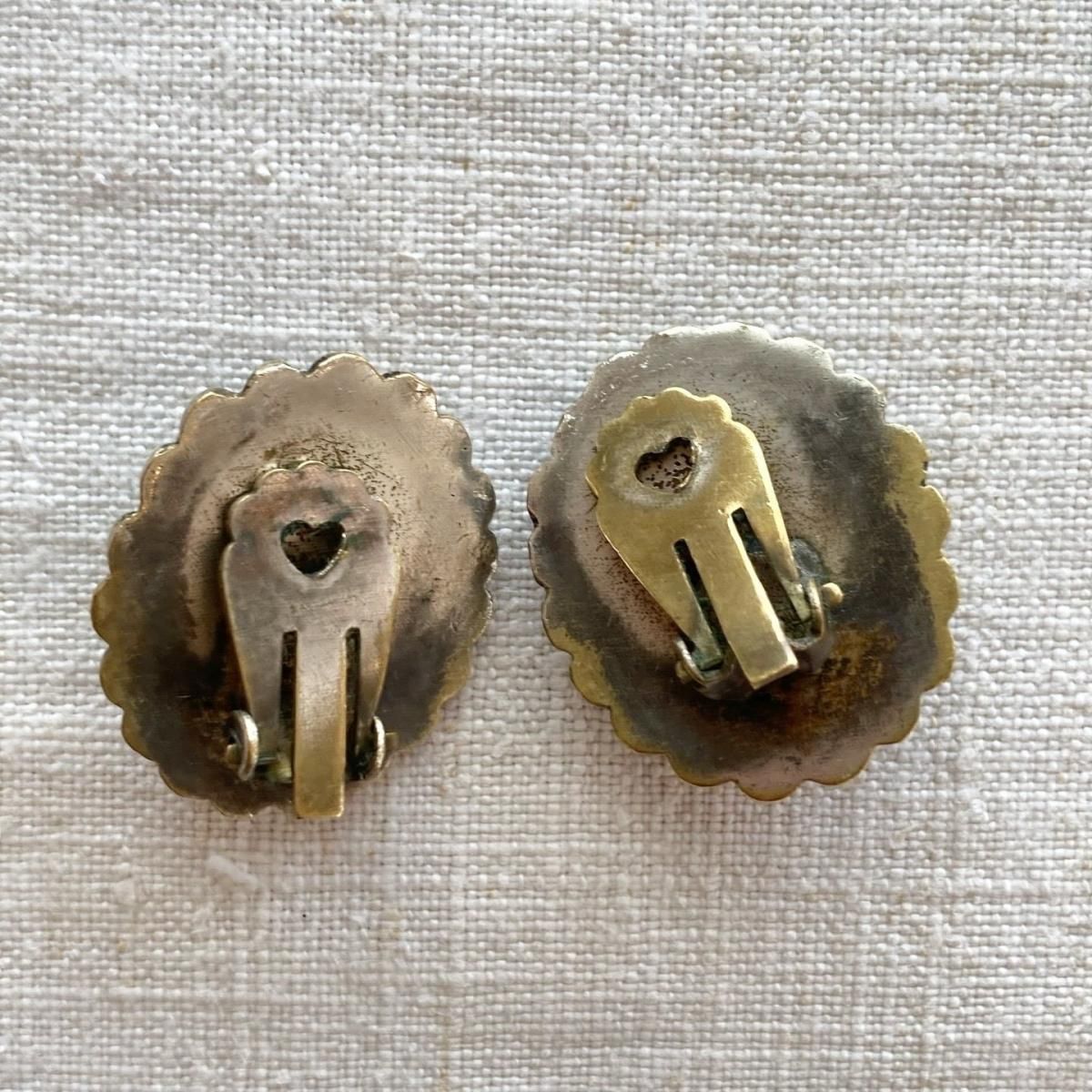 琥珀　アクセサリー　ヴィンテージ 7品 フランス製個性光る琥珀色ヴィンテージイヤリング