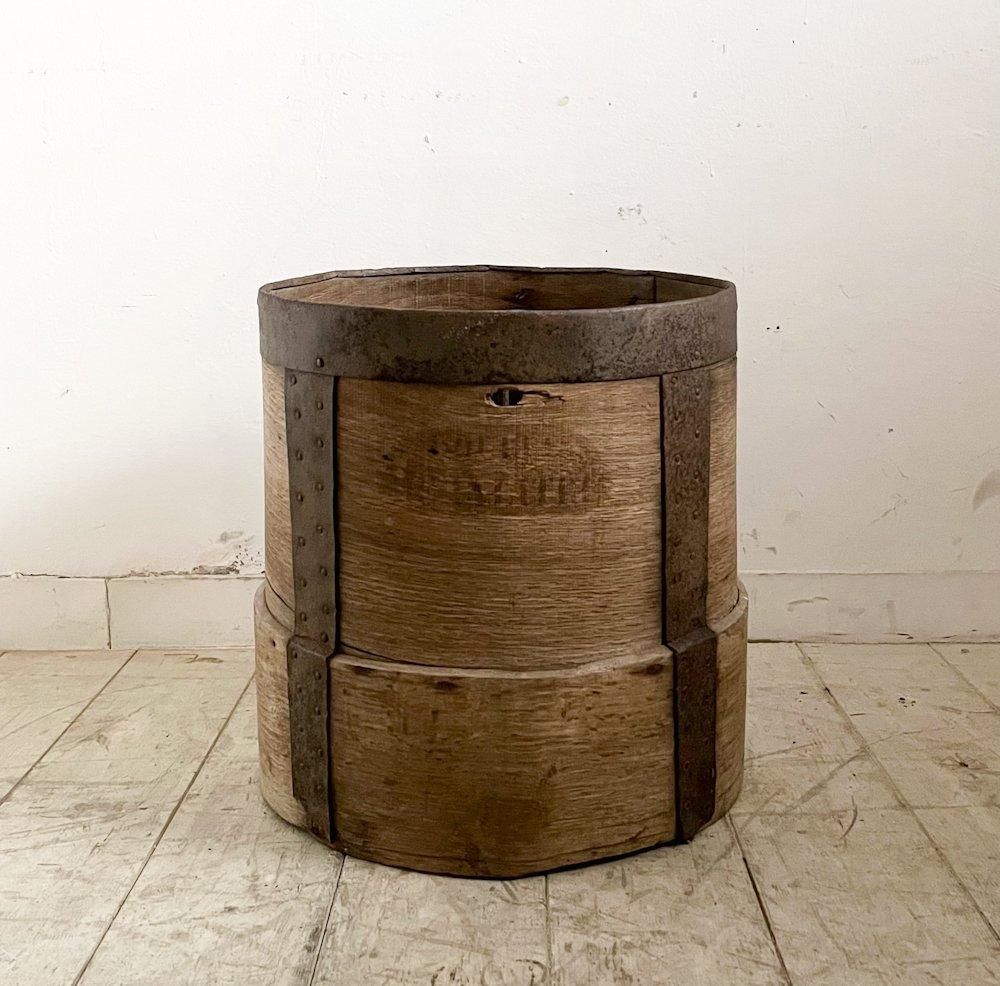 フランスアンティーク木製バケツ(aw024-086) - ANTIQUE LEAVES フランスアンティーク木製バケツ(aw024-086) - ANTIQUE LEAVES