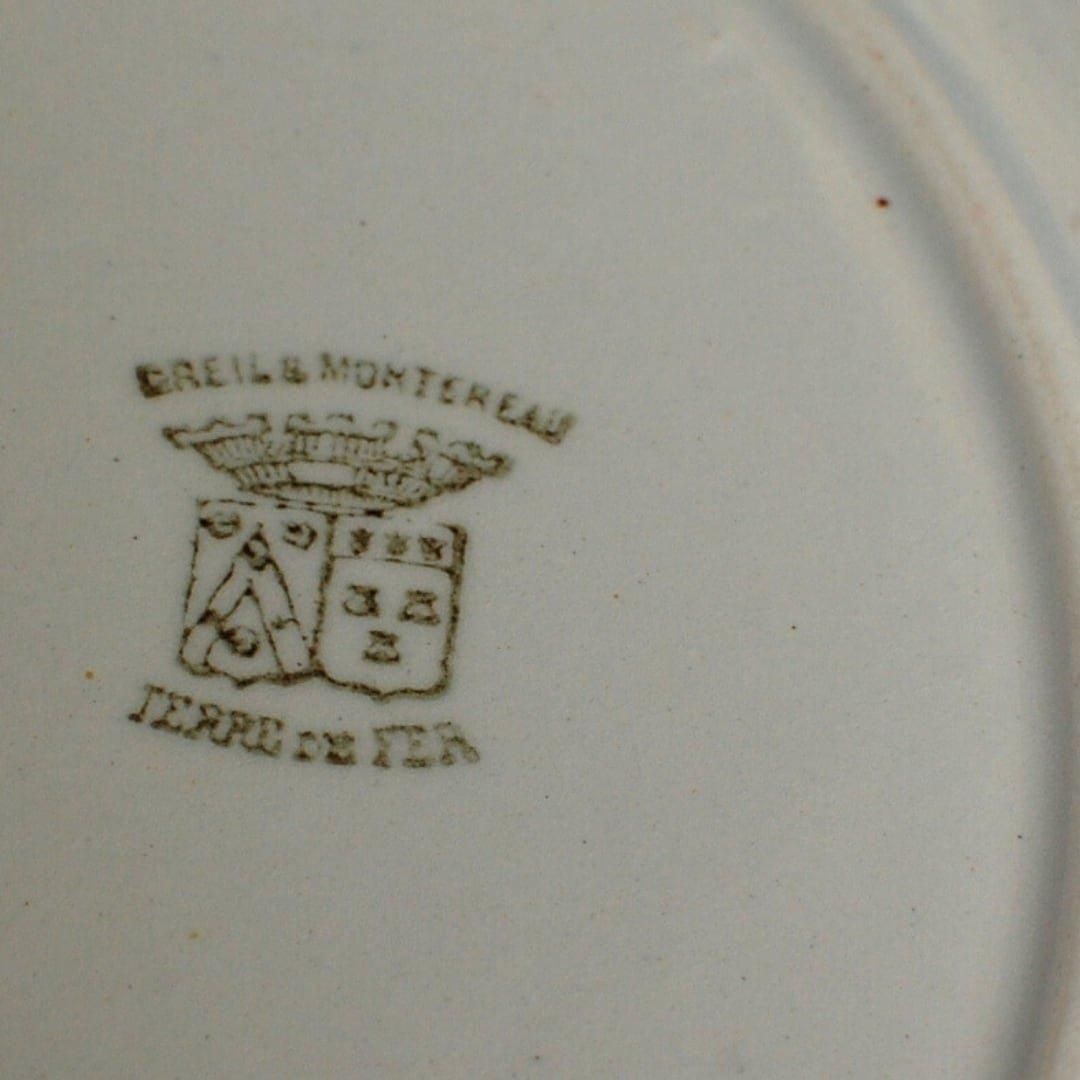 希少 クレイユモントロー Creil et Montereau 1888年 フランス 希少 クレイユモントロー Creil et Montereau 1888年 フランス