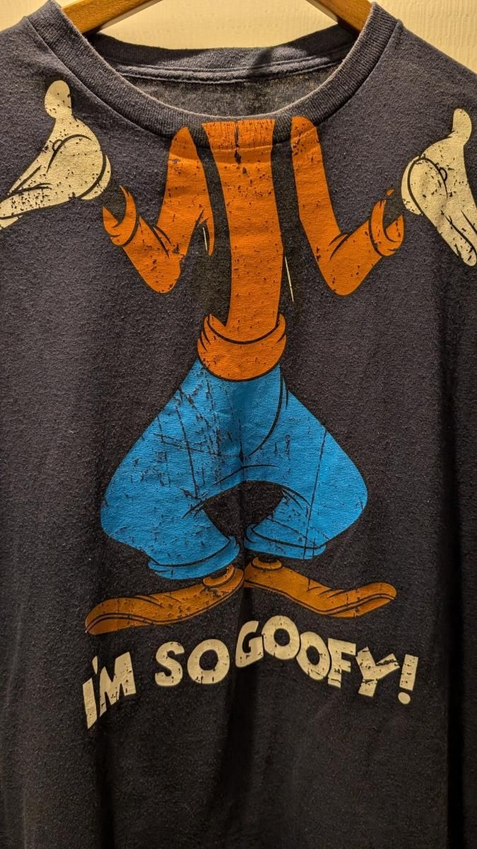 80s〜 グーフィー Goofy Disney Tシャツ XL 青タグ 80s〜 グーフィー Goofy Disney Tシャツ XL 青タグ