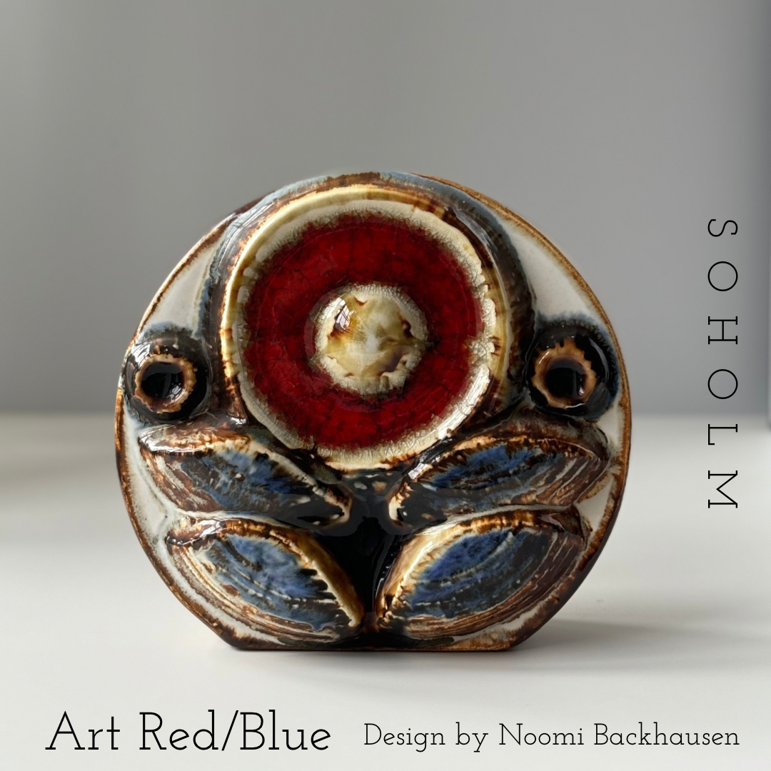 Soholm スーホルム 赤い鳥 陶板 レトロ 壁掛け 北欧雑貨