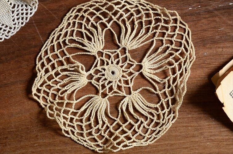 アンティークレース　ドイリー3枚 アンティーク 古いドイリー 3枚セット 刺繍レース インテリア用