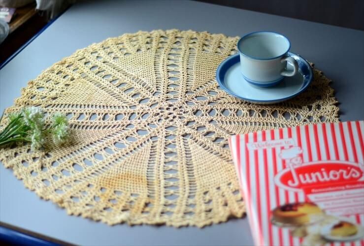ドイツから 古い丸型ドイリー 50cm 刺繍レース テーブルクロス ドイツから 古い丸型ドイリー 50cm 刺繍レース テーブルクロス