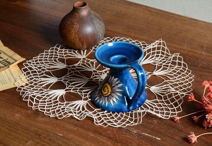 フランスアンティーク 古い銅製のトレイ 花と蝶々 レリーフ カフェ インテリア フランス製アンティークドイリー 繊細な刺繍レース2枚セット