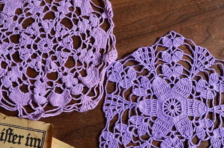 アンティーク 古いドイリー 刺繍レース 3枚セット ヨーロッパ製