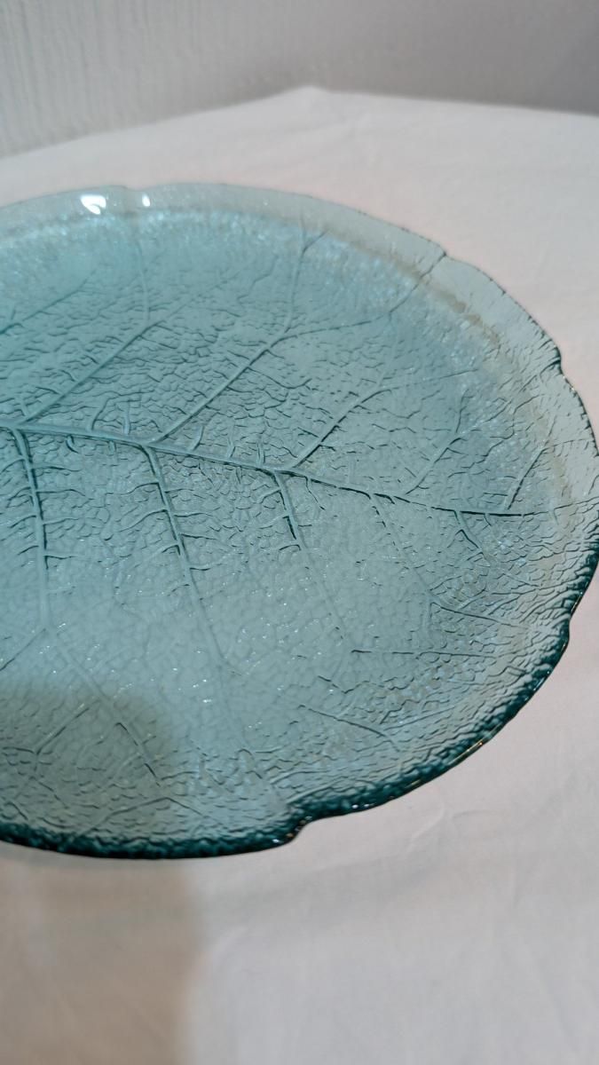 フランス製 アルコロック グリーンガラス皿 ヴィンテージ