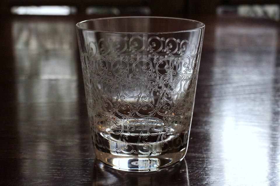希少なアンティークバカラローハンロックグラス