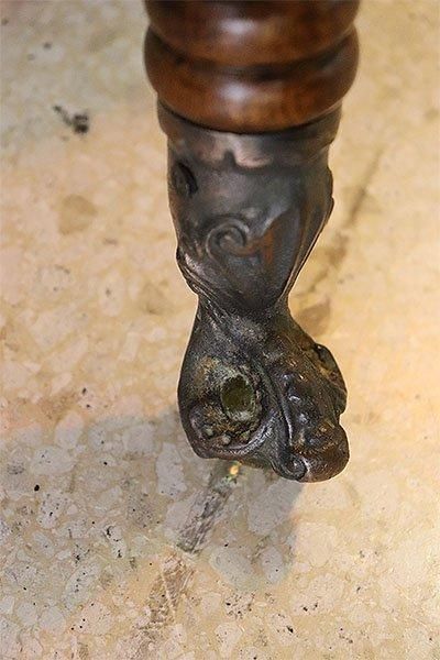 ボウルアンドクロウレッグ ピアノスツール *OAK - ANTIQUE LEAVES ボウルアンドクロウレッグ ピアノスツール *OAK - ANTIQUE LEAVES