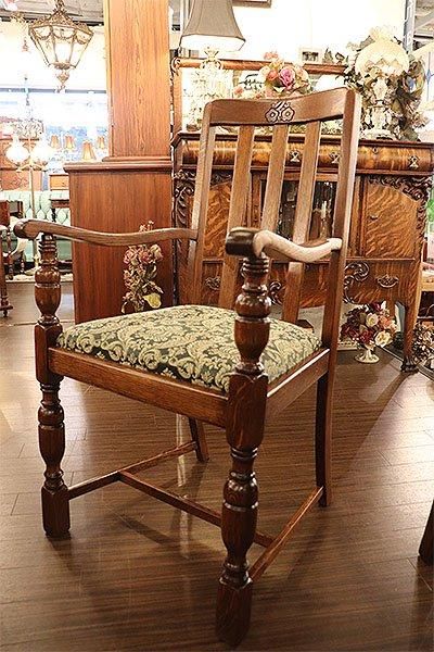 ビンテージ ハイバックアームチェア カフェ アームチェア 剥離