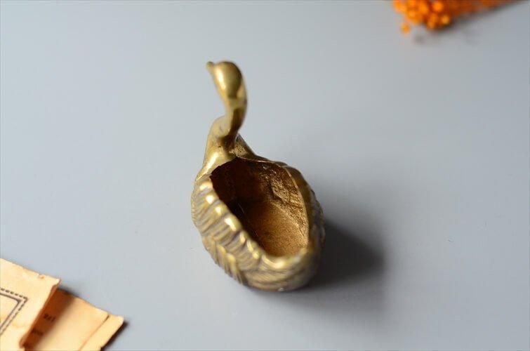 フランス製 真鍮 白鳥トレー ヴィンテージオブジェ