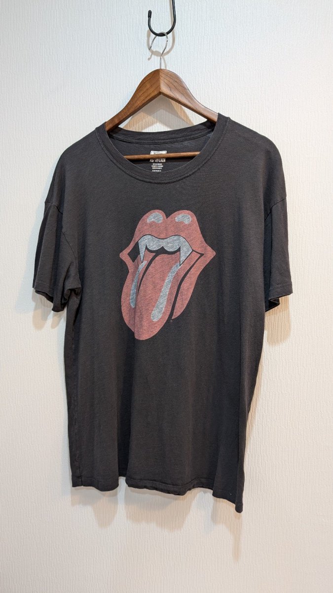 The Rolling Stones Tシャツ ブラック バンドT vintage カンボジア レア - ANTIQUE LEAVES