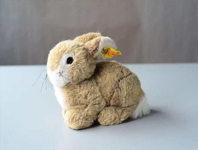 ドイツ製 Steiff ウサギ シュタイフ ぬいぐるみ Brown Bunny ドイツ製 Steiff ウサギ シュタイフ ぬいぐるみ Brown Bunny