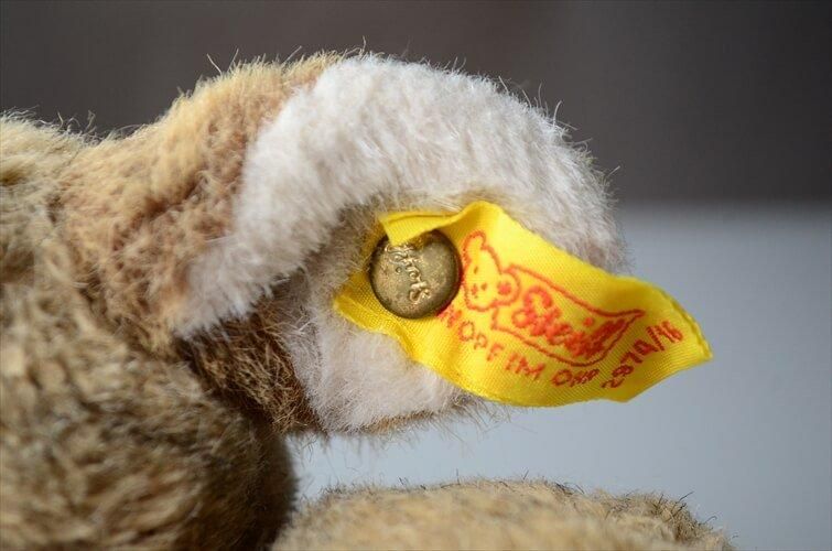 ドイツ製 Steiff ウサギ シュタイフ ぬいぐるみ Brown Bunny ドイツ製 Steiff ウサギ シュタイフ ぬいぐるみ Brown Bunny