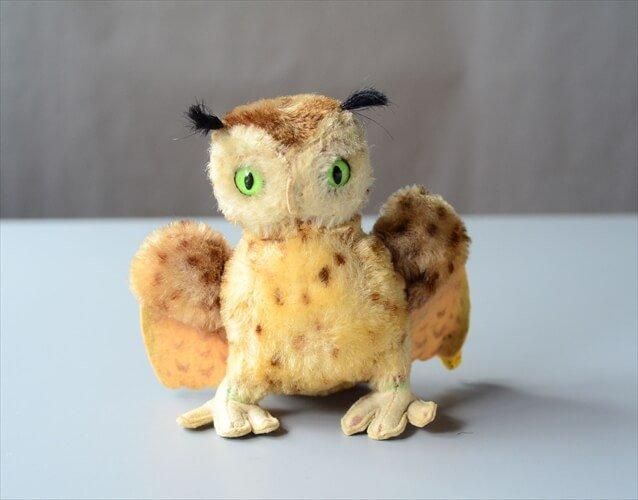上品スタイル ドイツ製 Steiff フクロウ シュタイフ ぬいぐるみ Owl Wittie シュタイフ社